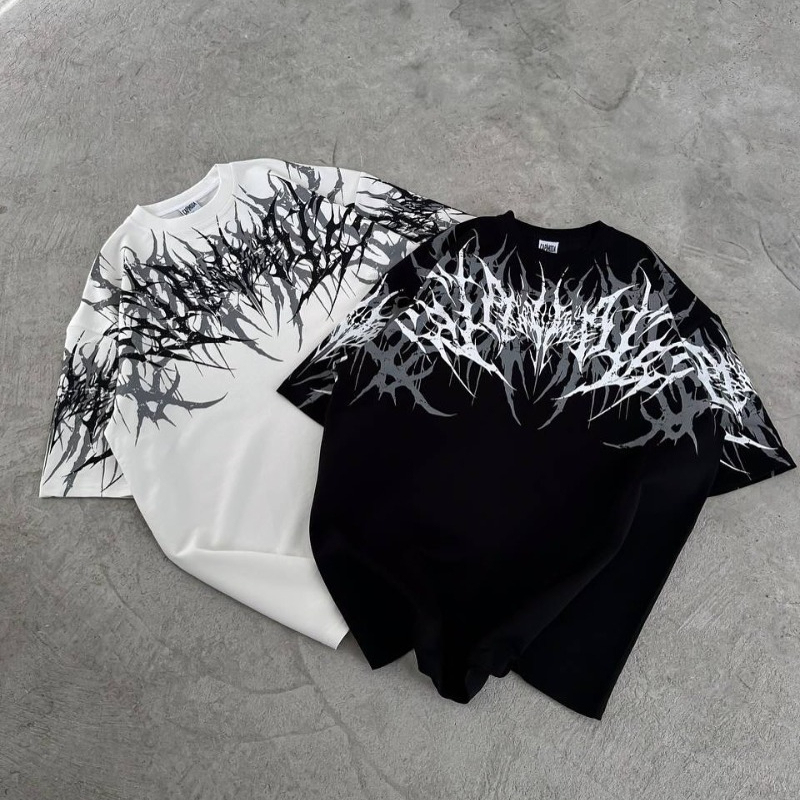Streetwear Brand Font - Y2K Goth Streetwear Brand Unisex Oversized