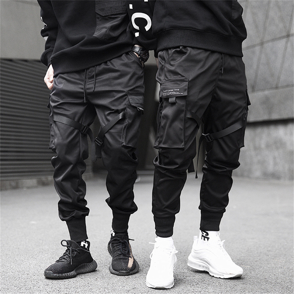 Brand Of Streetwear - Black Hip Hop Cargo Pants Summer