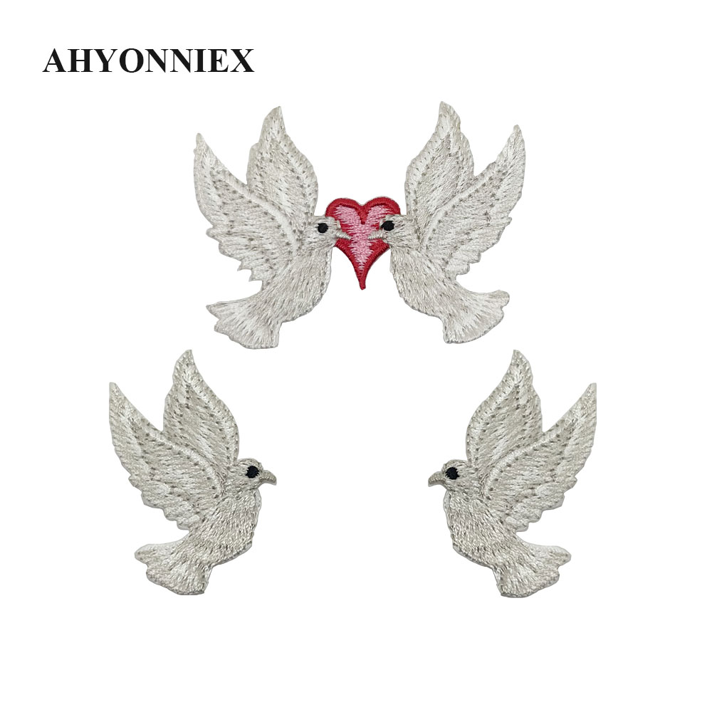Streetwear Brand Stickers - AHYONNIEX High Quality White Pigeon Embroidery