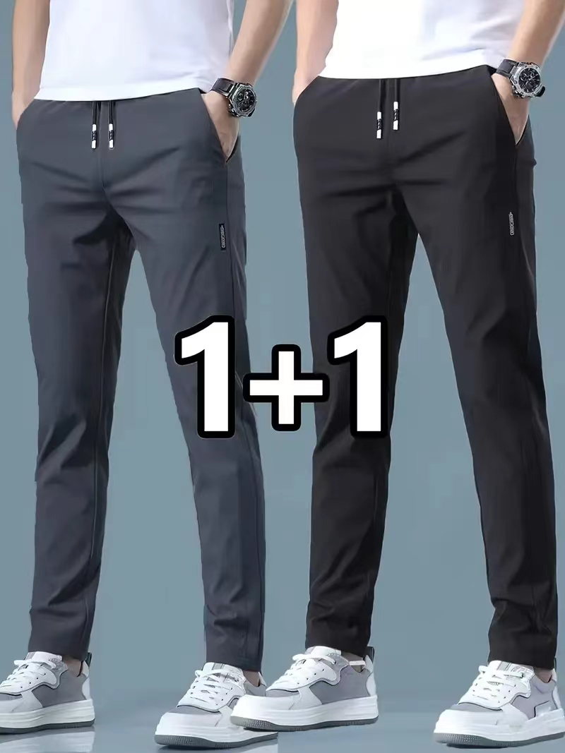 2026 2 Pieces Men's Casual Ice - Streetwear Brand Joggers ulasan dan harga