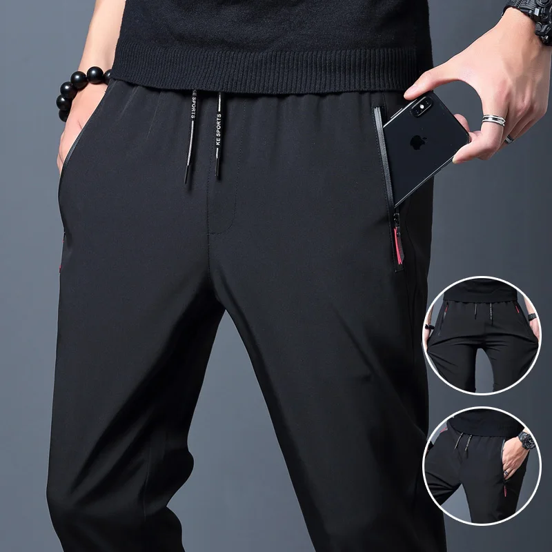Men's Casual Pants Stretch Sli - Streetwear Brand Joggers ulasan dan harga