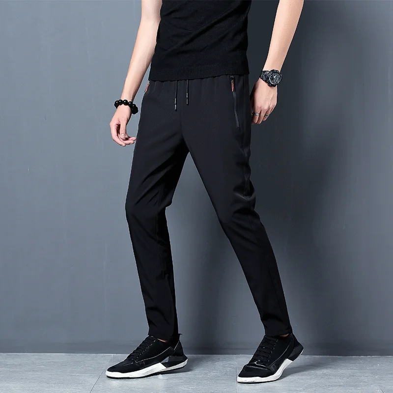Men's Casual Pants Stretch Sli - Streetwear Brand Joggers ulasan dan harga