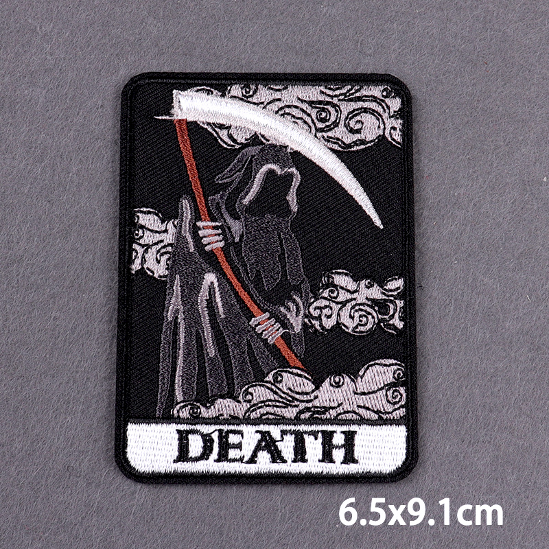 The Death Embroidery Iron On P - Streetwear Brand Stickers ulasan dan harga