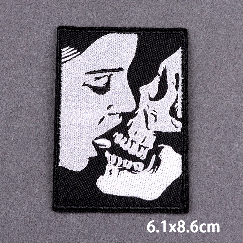 The Death Embroidery Iron On P - Streetwear Brand Stickers ulasan dan harga
