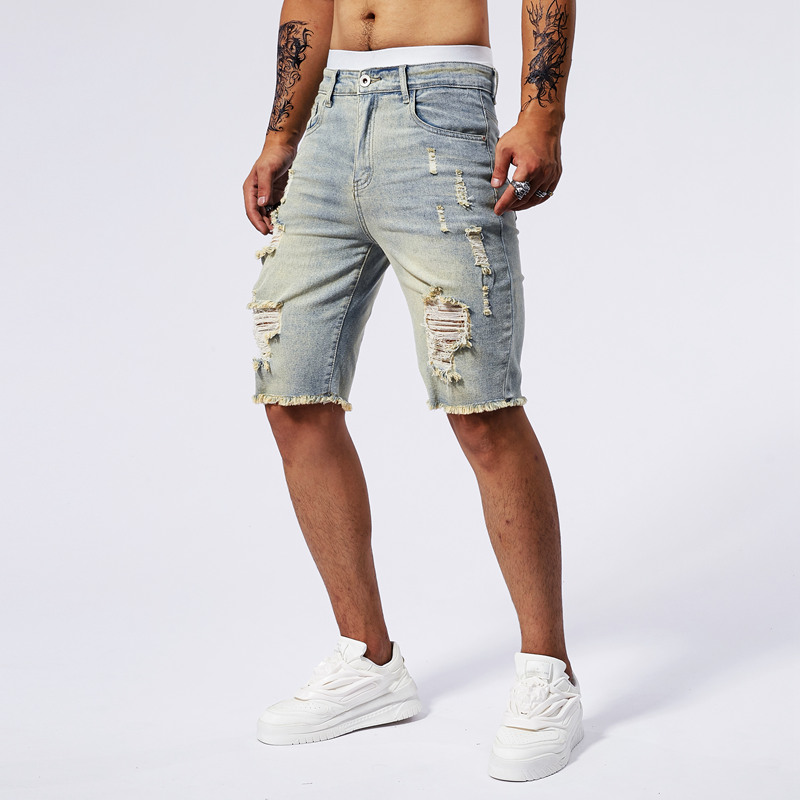 2025 Summer New Men's Ripped D - Brand Of Streetwear ulasan dan harga
