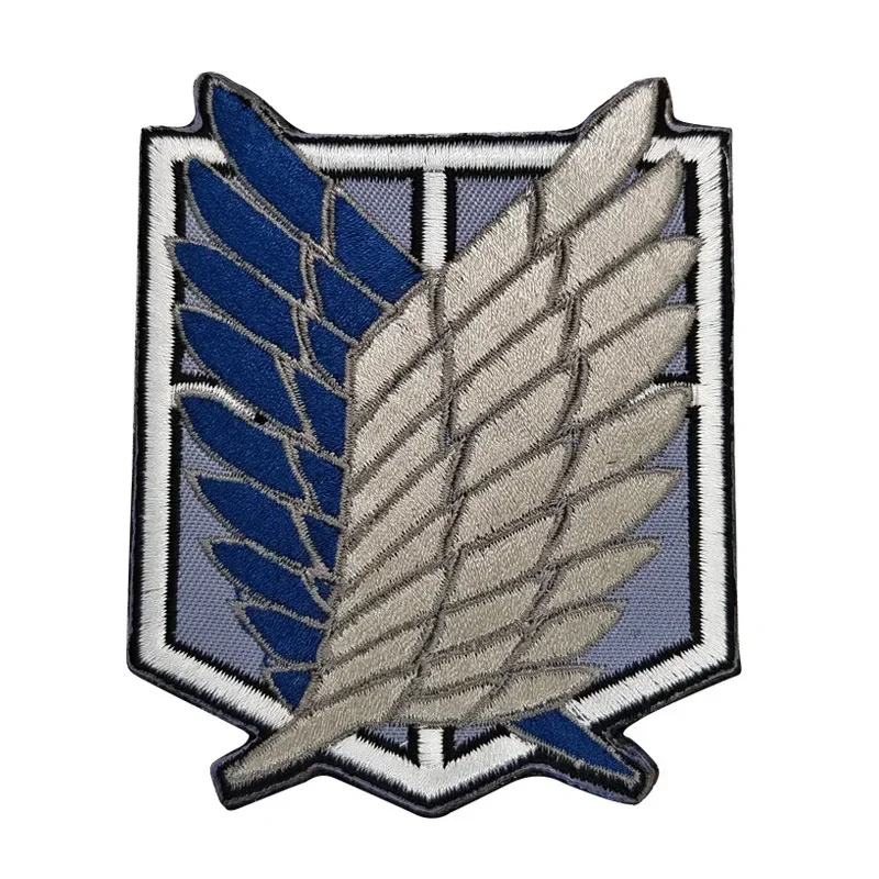 Attack on Titan Anime Embroide - Streetwear Brand Stickers ulasan dan harga