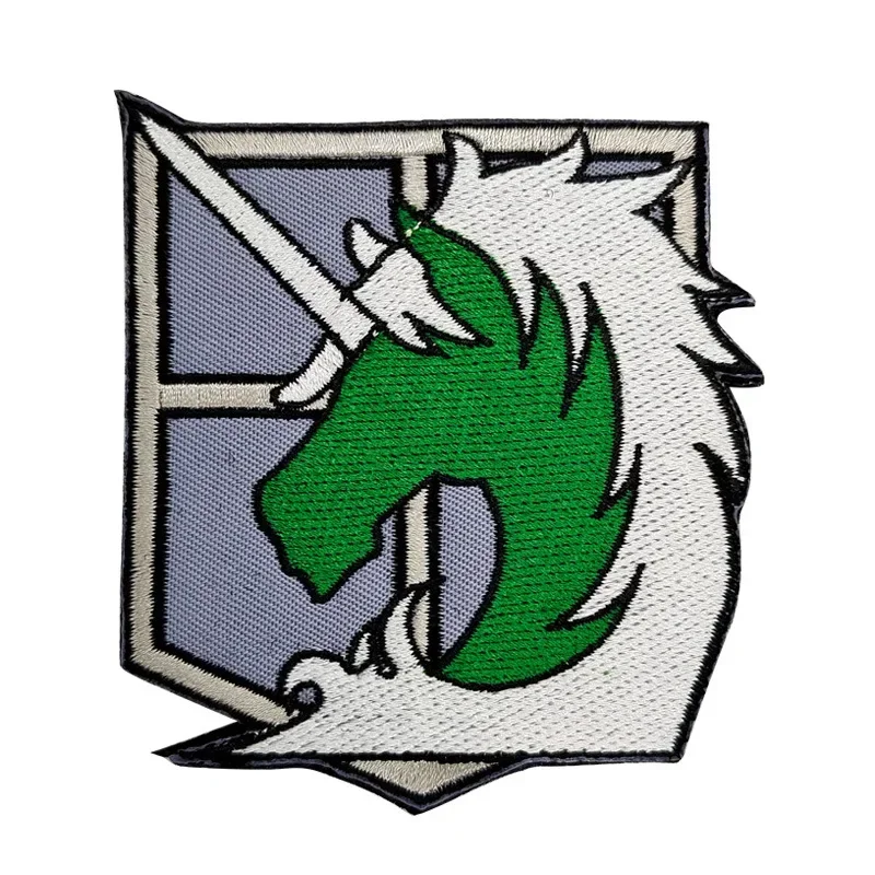 Attack on Titan Anime Embroide - Streetwear Brand Stickers ulasan dan harga