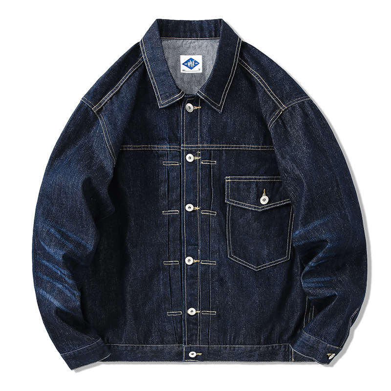 Tide Brand Dark Blue Denim Jac - Brand Of Streetwear ulasan dan harga