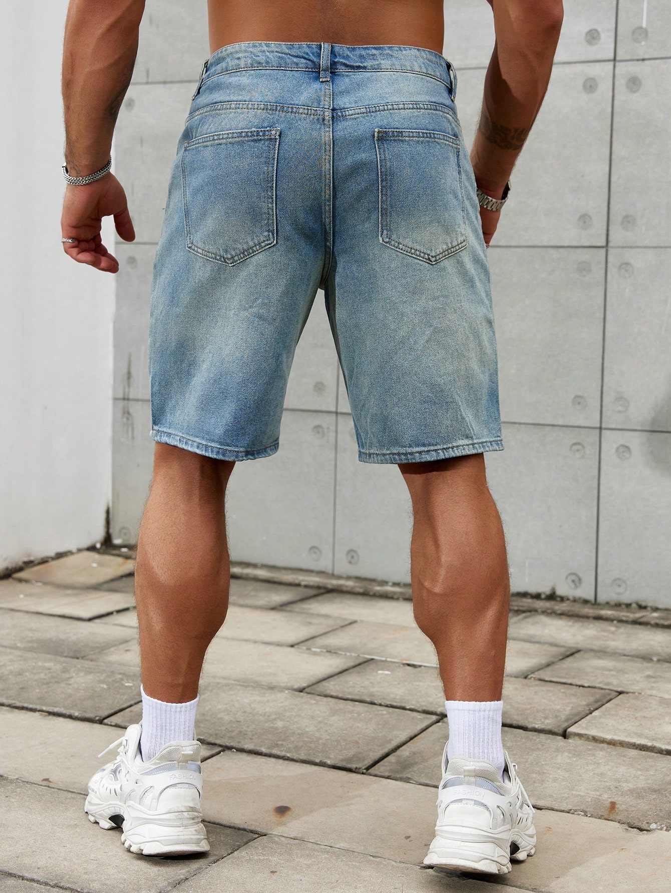 New Fashion Mens Ripped Short  - Brand Of Streetwear ulasan dan harga