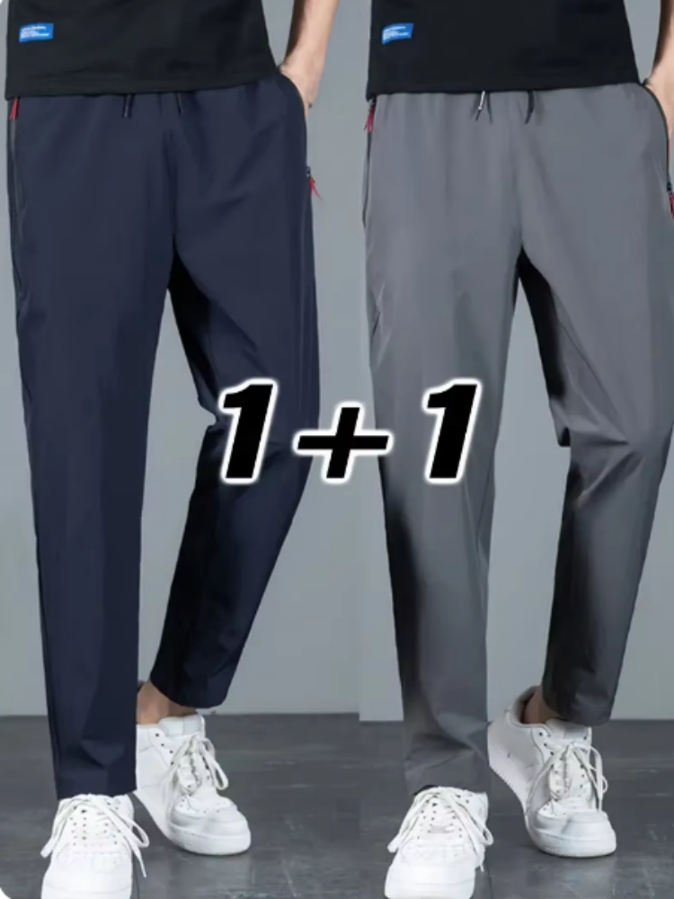 2 Pieces Men's Casual Pants St - Streetwear Brand Joggers ulasan dan harga