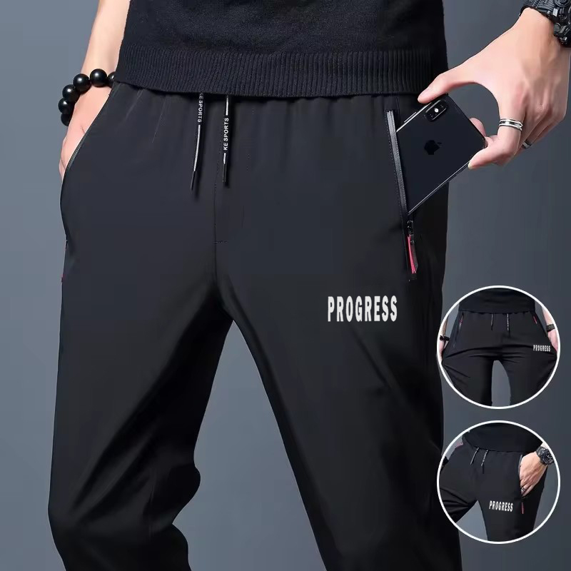 PROGRESS Printed Men's Casual  - Streetwear Brand Joggers ulasan dan harga