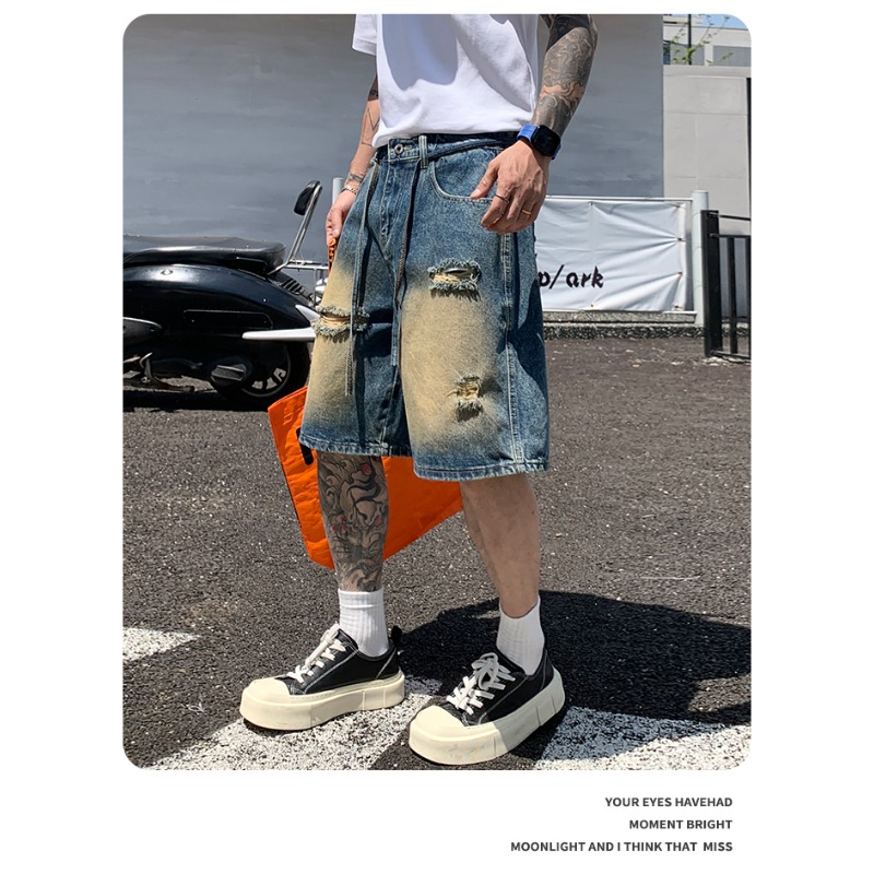 Men's Denim Shorts Jorts Ameri - Streetwear Brand Jorts ulasan dan harga