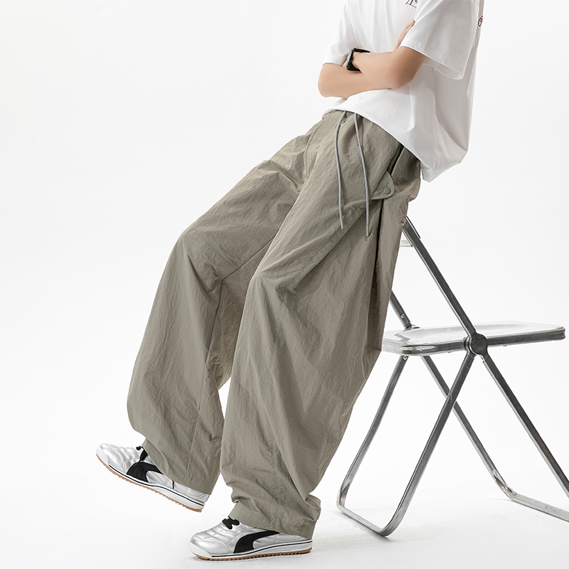 Ice Silk Joggers Pants Men Sum - Streetwear Brand Joggers ulasan dan harga