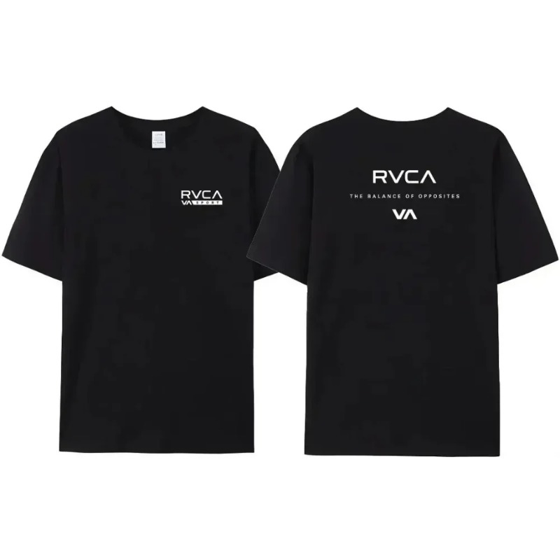RVCA T Shirt Men Women Black T - Streetwear Brand Designs ulasan dan harga