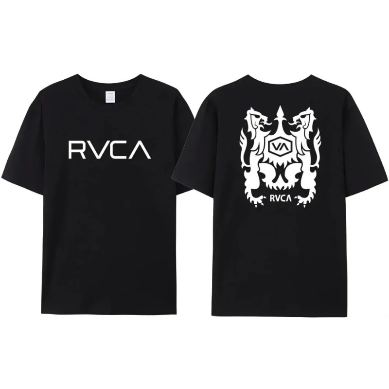 RVCA T Shirt Men Women Black T - Streetwear Brand Designs ulasan dan harga