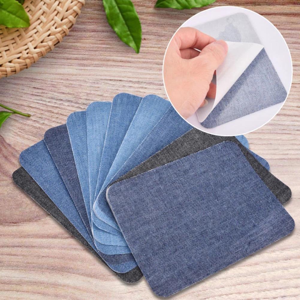 20Pcs Denim Cut Piece Iron On  - Streetwear Brand Stickers ulasan dan harga