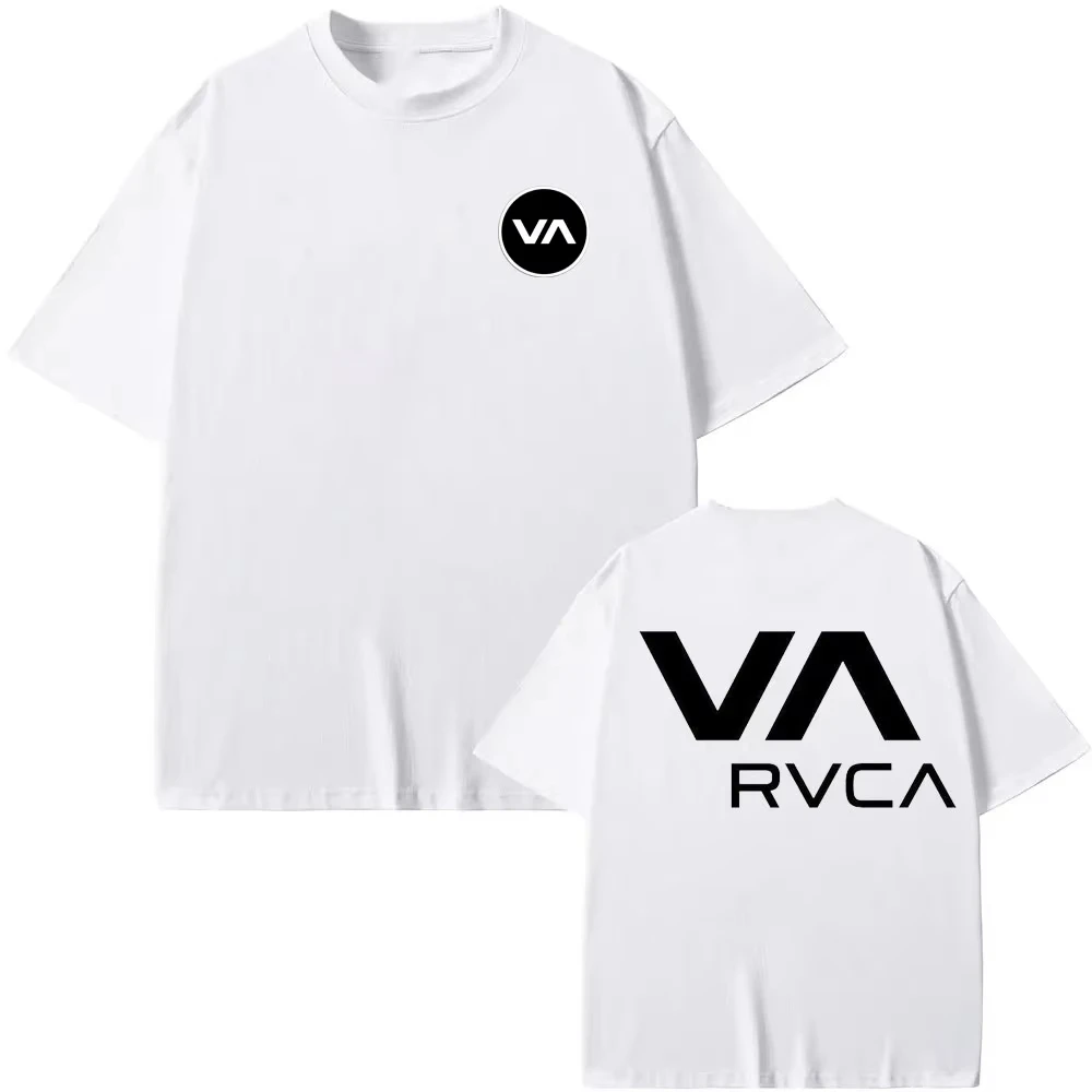 RVCA T Shirt Black Tee Summer  - Streetwear Brand Designs ulasan dan harga
