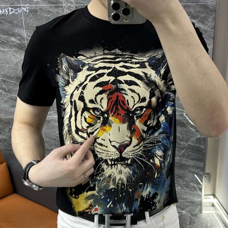 Streetwear Hot Drill Tiger Hea - Streetwear Outfit Brand ulasan dan harga