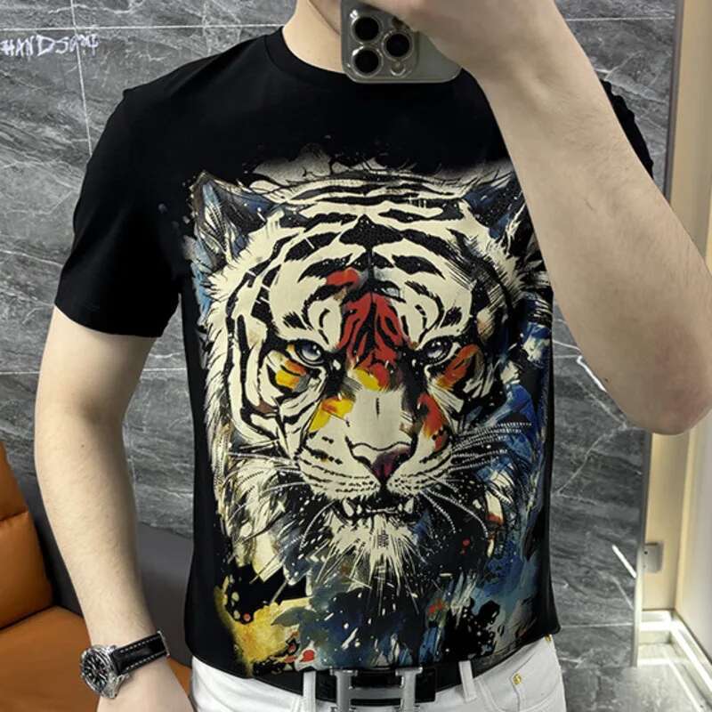 Streetwear Hot Drill Tiger Hea - Streetwear Outfit Brand ulasan dan harga