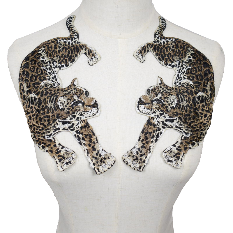 Tiger Head Leopard Clothes Emb - Streetwear Brand Stickers ulasan dan harga